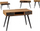 Tavolinë pune Gift Decor Desk, 110 x 60 cm, dru me kornizë metalike, kafe