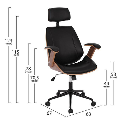 Karrige zyre SUPERIOR PRO, 63×67×123 cm (HM1109.01), zezë