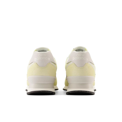 Atlete New Balance 574, material tekstil, të verdha me të bardha