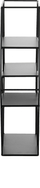 Raft muri TIGARD, metal, 4 kate, i zi