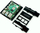 Kuti mbrojtëse Gravlaser Box V2 për Raspberry Pi 4B, montim në shinë DIN 50 mm, akrilik transparent i zi