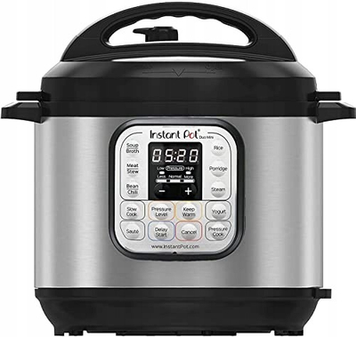 Tenxhere elektrike multi-cooker Instant Pot Duo 30, 3L, 1000W, argjendtë e zezë