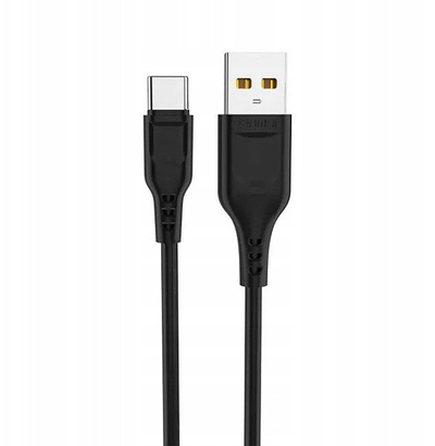 Karikues muri Denmen DC01, 2.4A 12W, me kabllo USB Type C, i zi