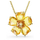 Qafore për femra Swarovski Florere 5650570, 42 cm, e verdhë/e artë