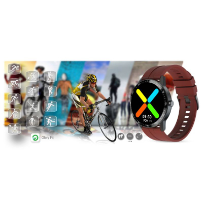 Smartwatch G.Rossi SW018-4, ekran 1.28", IP68, i kuq
