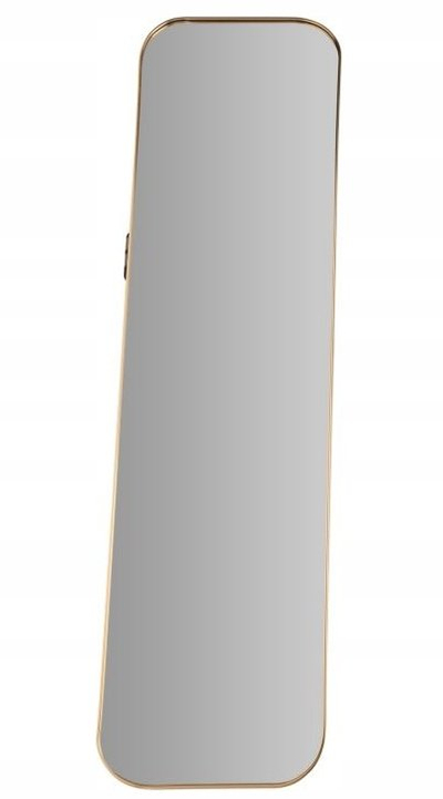 Pasqyrë drejtkëndore dekorative, 115x30cm, kornizë e artë, e madhe
