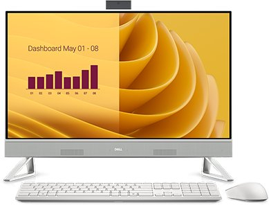 Kompjuter All in One Dell EC27250, 27", Intel Core i5, 16GB RAM, 512GB SSD, i bardhë