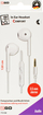 Kufje me kabllo 2GO 795961, in ear, 1.2m, të bardha
