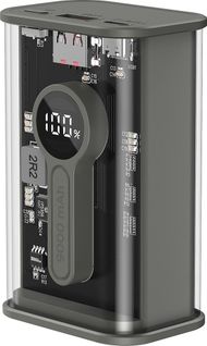 Powerbank Gembird Transparent, 9000mAh, 2x USB, i zi