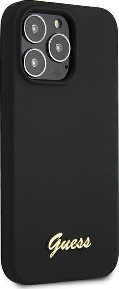 Futrollë telefoni Guess GUHMP13XLSLMGBK për iPhone 13 Pro Max 6.7\", silikon, e zezë