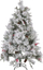 Pemë artificiale Krishtlindjesh Masala Snowy Christmas Tree, 180 cm, me borë dekorative, e bardhë