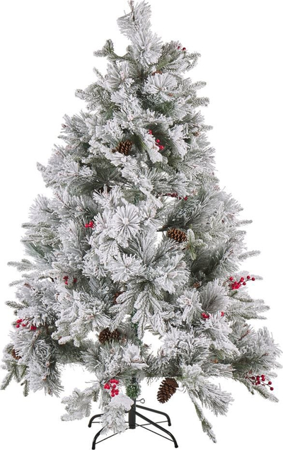 Pemë artificiale Krishtlindjesh Masala Snowy Christmas Tree, 180 cm, me borë dekorative, e bardhë