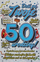 Картичка за роденден Јеку Birthday Card with Hanger 50, со закачалка за врата, со плик, повеќебојна