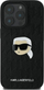Mbrojtëse telefoni Karl Lagerfeld KLHCP16LPGKLKIPK, për iPhone 16 Pro 6.3", hardcase, e zezë