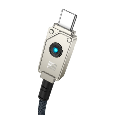 Kabllo Baseus P10355800221-01, USB-C në USB-C, 2m, e zezë
