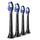 Kokë furçe dhëmbësh PHILIPS Sonicare S2 Sensitive HX6054/88, set 4 copë, e zezë