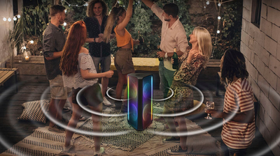 Zmadhues zëri Samsung MX-ST50B/EN, bluetooth, RGB, 240W, i zi