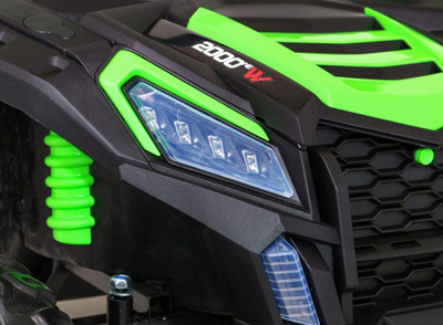 Makinë lodër me rrymë Buggy ATV Strong Green, 24V, me 2 ulëse, jeshile