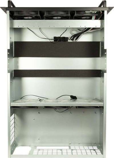 Kuti serveri Inter-Tech IPC 4U-40255, 4U rack, 6x 120mm, e zezë