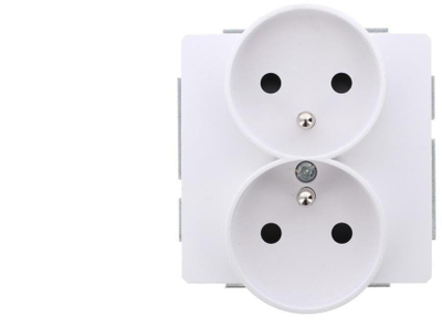 Prizë dyshe KARLIK DECO Double T2UK, për kornizë DECO Soft, me tokëzim