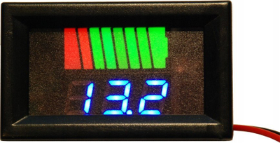 Voltmetër digjital Joy-it VM433, panel montim, 12-60V DC, i zi
