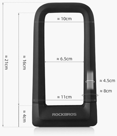 Bravë biçiklete Rockbros RKS626 BKU, me çelës, e zezë