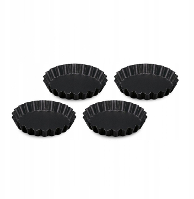Set forma tarti GUARDINI, 4 kokrra, 12 cm, metalik