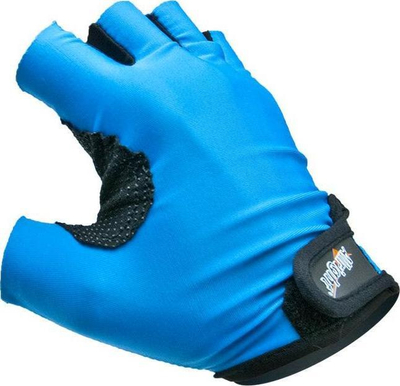 Doreza sportive Sport Gloves Lycra, L, gishta të shkurtër, blu