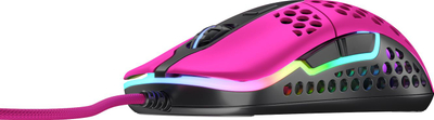 Mouse gaming Xtrfy M42 RGB, me kabllo, rozë