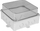 Kuti hermetike SOH 180x180, 188x188x108 mm, IP67, gri