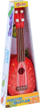 Kitarë lodër për kalamaj IN0033, ukulele me fruta, plastike, e kuqe