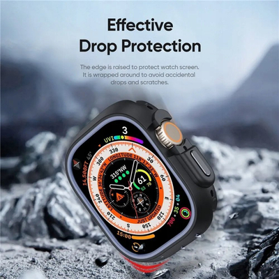 Mbulesë mbrojtëse Dux Ducis Bamo për Apple Watch Ultra 49mm, PC i fortë, Black Gray