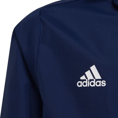Xhaketë për fëmijë Adidas Entrada 22 All Weather Jr IK4012, 100% poliester i ricikluar, me kapuç, blu navy