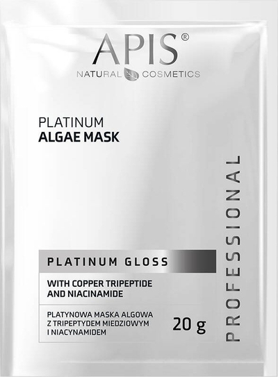 Maskë algash për fytyrë Apis Platinum Gloss, me niacinamide, 20g