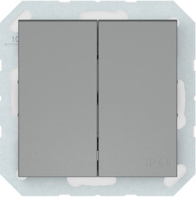 Ndërprerës i dyfishtë Legrand P410-020-22, IP44, gri
