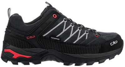 Këpucë trekking CMP Rigel Low WP M, lëkurë, taban FullOn GRIP, blu