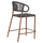 Stol bari Eulo mesatare 60×60×99 Hcm (HM6087.01), gri