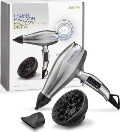 Tharëse për flokë BaByliss Pro Digital 6000E, e argjend
