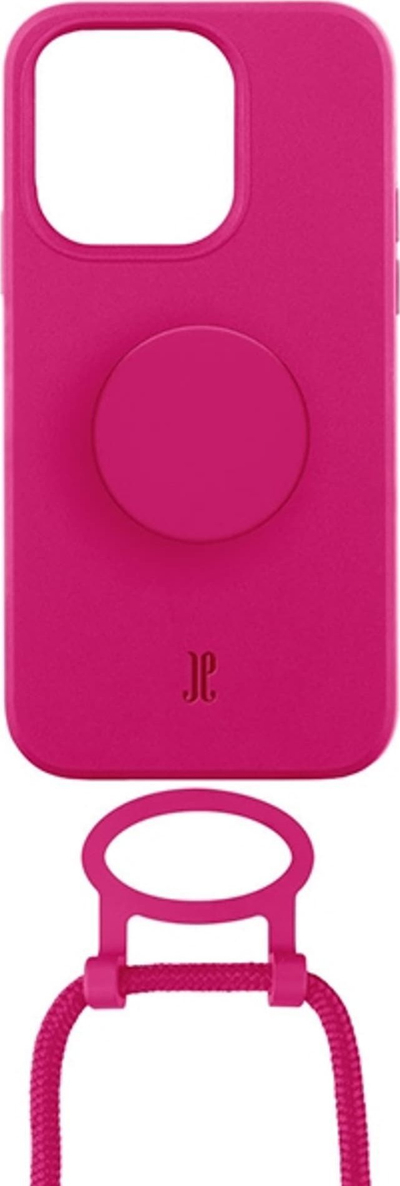 Mbrojtëse telefoni Just Elegance Orchid Flower, për iPhone 13 Pro, me PopSocket dhe rrip, rozë