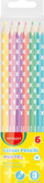 Lapsa me ngjyra Keyroad Triangular Pastel, 6 ngjyra, shumëngjyrëshe