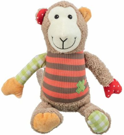 Lodër për qen Trixie Monkey Plush, 38 cm, me tingull, kafe