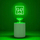 Lampë dekorative LED Creeper Neon, stil gaming, e gjelbër