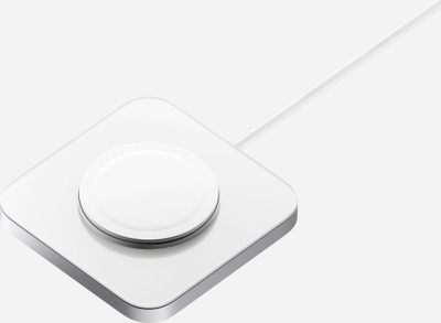 Karikues wireless Nomad Base One MagSafe, 15W, USB‑C, ngjyrë argjendtë