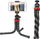 Tripod fleksibil Gagou, universal për telefon dhe GoPro, me filetë 1/4", i zi me të kuqe