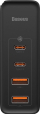 Karikues Baseus GaN2 Pro 2x USB-A 2x USB-C 3 A (BSU2726BLK), 100 W, i zi