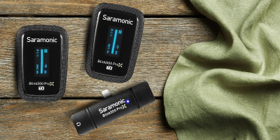 Sistem mikrofoni pa tel Saramonic Blink500 ProX B4, 2 kanale, me Lightning për iPhone, i zi