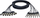 Kabllo multicore audio Alva, 5m, 8x XLR në 8x TRS, e zezë