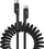 Kabllo karikimi Baseus Fish Eye, USB-C në USB-C, 100W, 1m spiral, e zezë