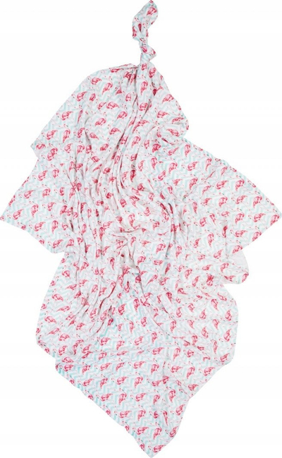 Pelenë bambuje Bocioland Flamingos, 120 x 120 cm, shumëngjyrëshe