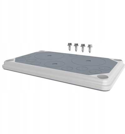 Pllakë flange kabllosh Eaton xEnergy Basic F3A-2K, IP55, plastike, gri e bardhë